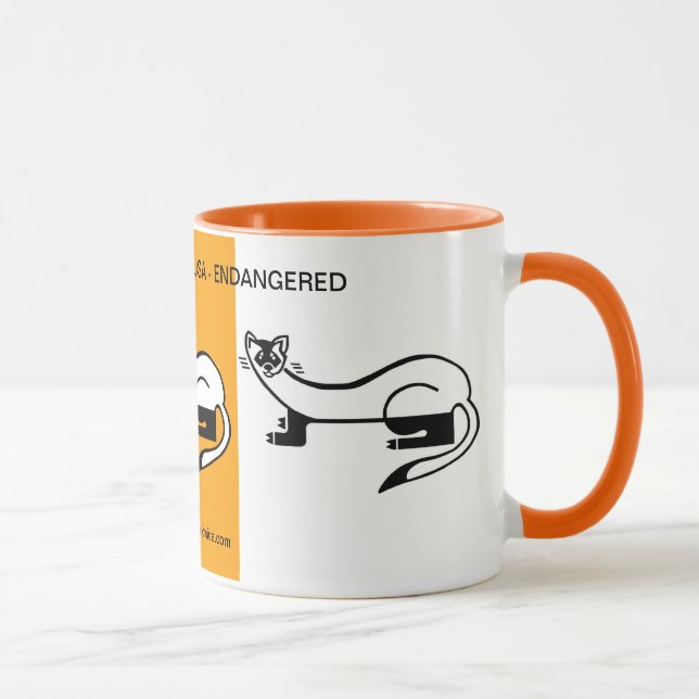 Wild animals - Black-footed FERRET - Nature Mug (Right)