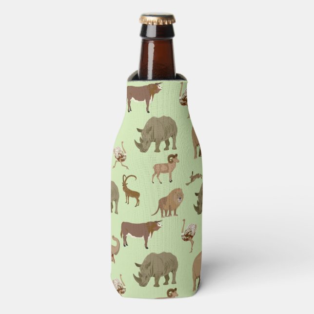 Wild animals bottle cooler (Bottle Front)