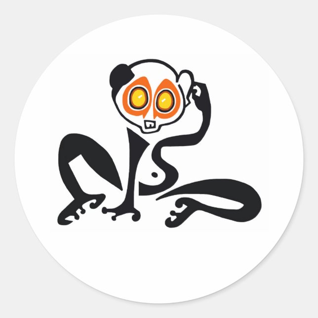 Wild animals - Cute Slow LORIS - Sticker (Front)