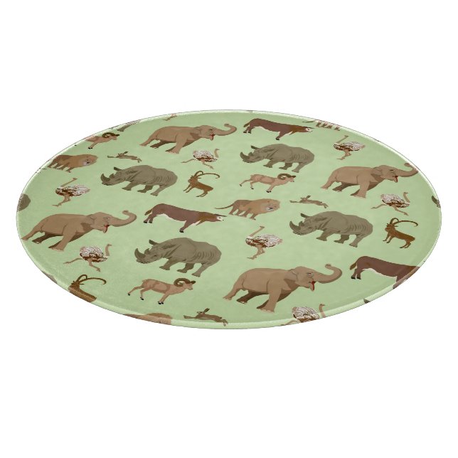Wild animals cutting board (Corner)