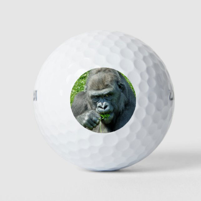 WILD ANIMALS - GORILLAS GOLF BALLS (Front)