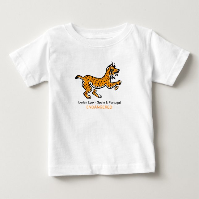 Wild animals - Iberian LYNX- Wildlife - Nature Baby T-Shirt (Front)