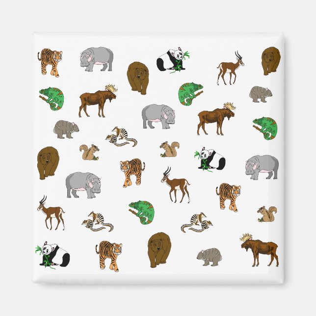 Wild Animals Magnet (Front)