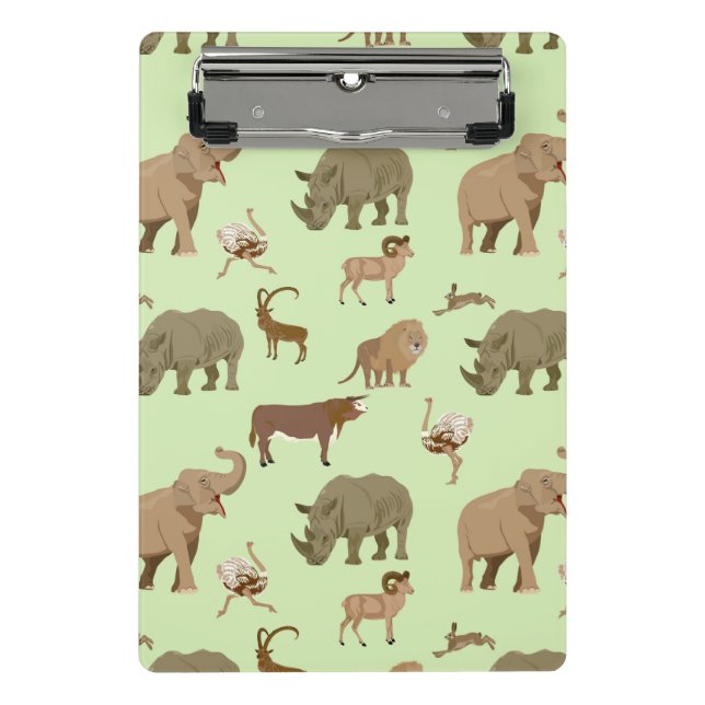Wild animals mini clipboard (Front)