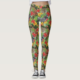 Wild Animals Of Africa Leggings
