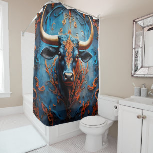 Wild Animals Portrait Reflections Shower Curtain