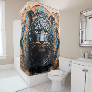 Wild Animals Portrait Reflections Shower Curtain