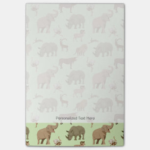 Wild animals post-it notes