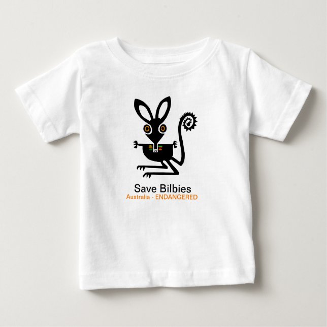 Wild animals - Save BILBIES - Endangered animal - Baby T-Shirt (Front)