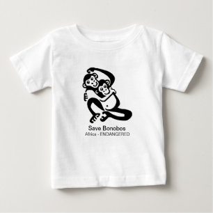 Wild animals - Save BONOBOS- Wildlife Africa Baby T-Shirt