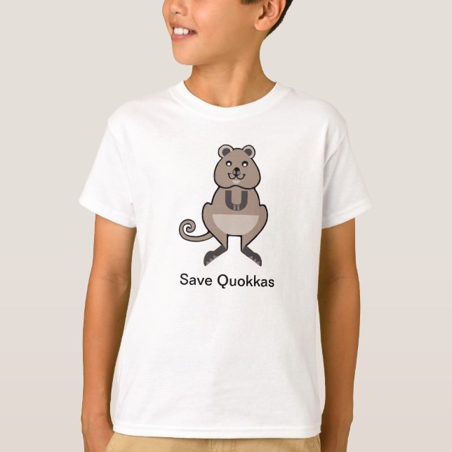 Wild animals - Save QUOKKAS -Endangered animal - T-Shirt (Front)