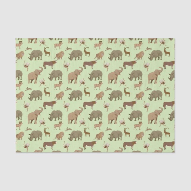 Wild animals tissue paper (Front)