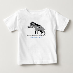 Wild animals - Visayan warty PIG - Warthog- Nature Baby T-Shirt