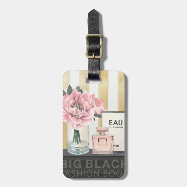 Wild Apple | Big Fashion Book - Striped Luggage Tag (Front Vertical)