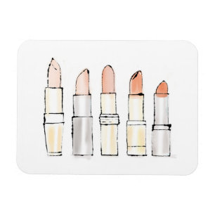Wild Apple   Colourful Modern Lipstick Sketch Magnet