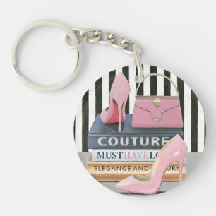 Wild Apple Couture Stripes - Shoes & Bag Key Ring