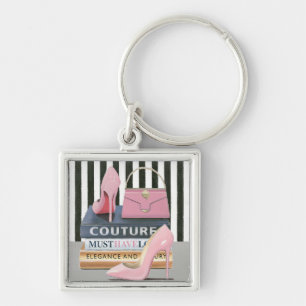 Wild Apple   Couture Stripes - Shoes & Bag Key Ring