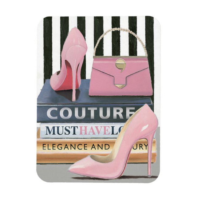 Wild Apple | Couture Stripes - Shoes & Bag Magnet (Vertical)
