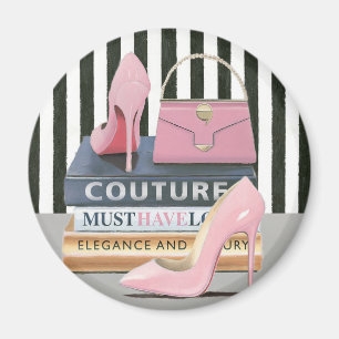 Wild Apple Couture Stripes - Shoes & Bag Magnet