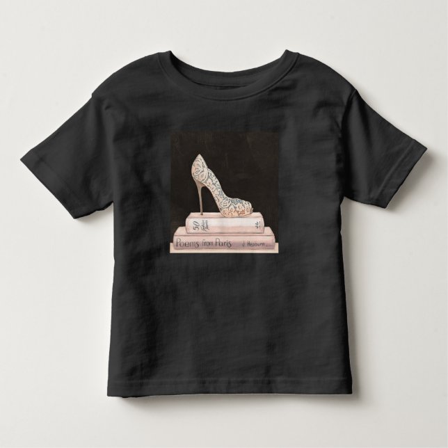 Wild Apple | Elegant High Heel Fashion Toddler T-Shirt (Front)