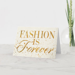 Wild Apple Fashion Is Forever — Girly Quote Card