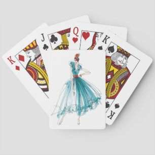Wild Apple   Haute Couture Fashion Sketch Playing Cards