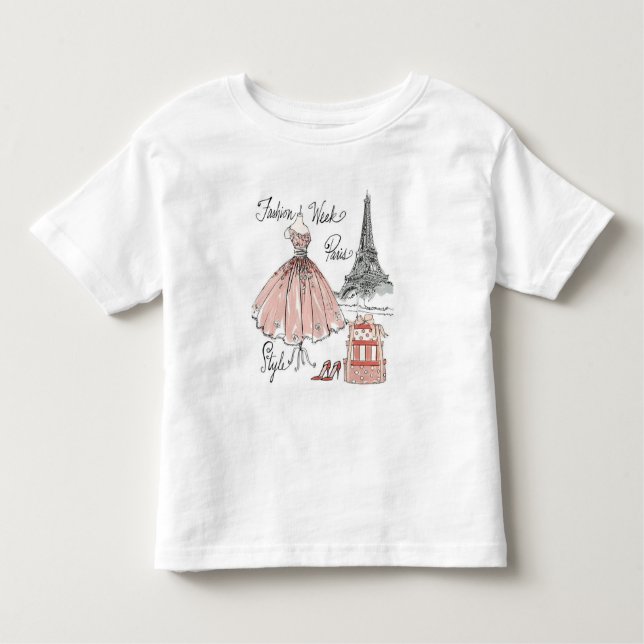 Wild Apple | Paris Fashion Week Style Toddler T-Shirt (Front)