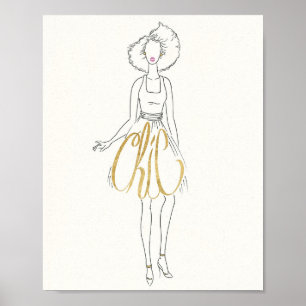 Wild Apple Style Sayings - Chic Dress Poster