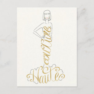 Wild Apple Stylish Sayings - Couture Haute Dress Postcard