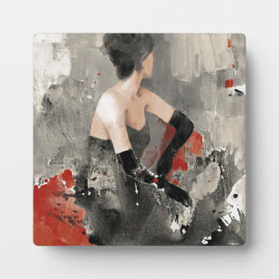Wild Apple Vintage Watercolor Woman Plaque