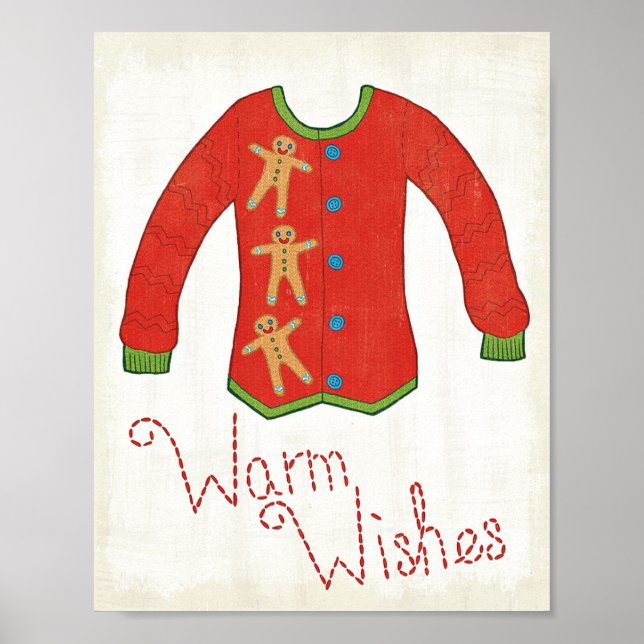 Wild Apple | Warm Wishes - Gingerbread Man Poster (Front)