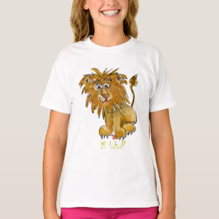 Wild At Heart Cartoon Lion T-Shirt