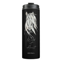 Wild at Heart Custom Name Black