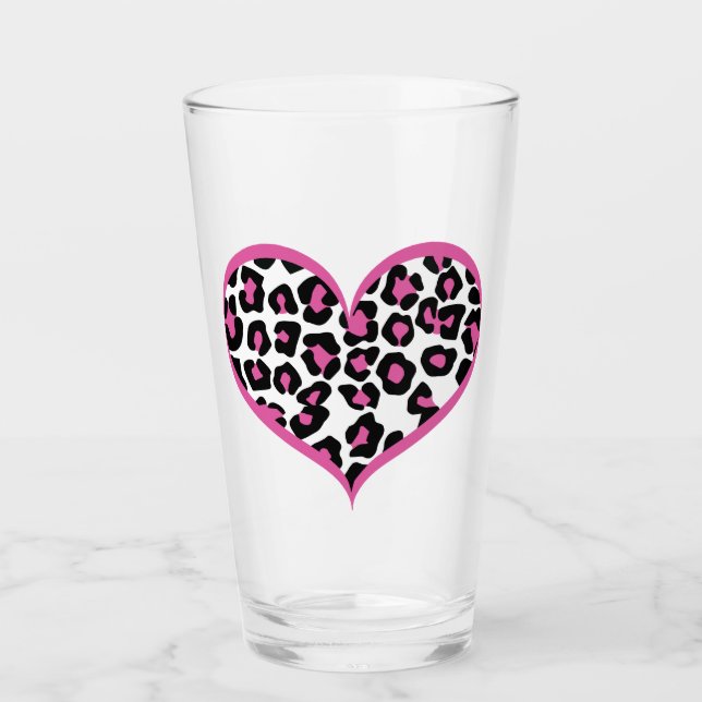 Wild at Heart Leopard Print Glass (Front)