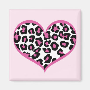 Wild at Heart Leopard Print Magnet