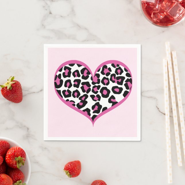 Wild at Heart Leopard Print Napkin (Insitu)