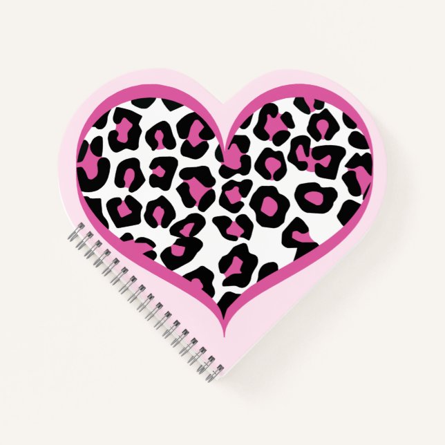 Wild at Heart Leopard Print Notebook (Front)