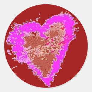Wild At Heart on Red - Sticker