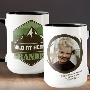 Wild at Heart Personalized Photo Gift Mug