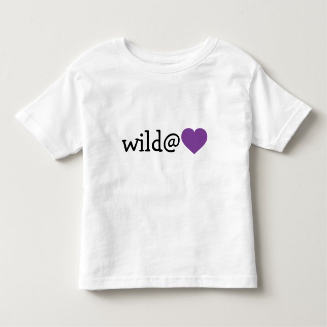 Wild at Heart - Purple Heart Toddler T-Shirt (Front)