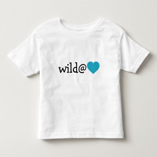 Wild at Heart - Turquoise Heart Toddler T-Shirt (Front)