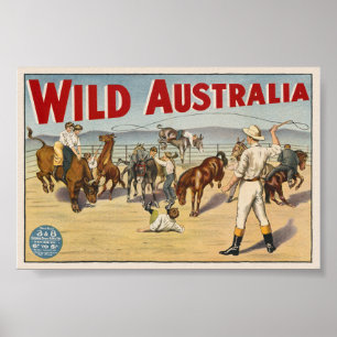 Wild Australia Vintage Poster 1910