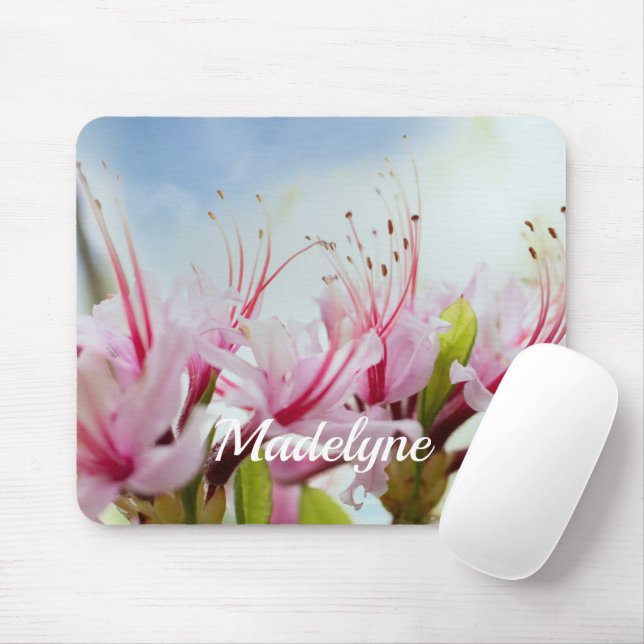 Wild Azalea Blossoms Mouse Pad (With Mouse)