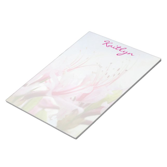 wild azaleas notepad (Angled)