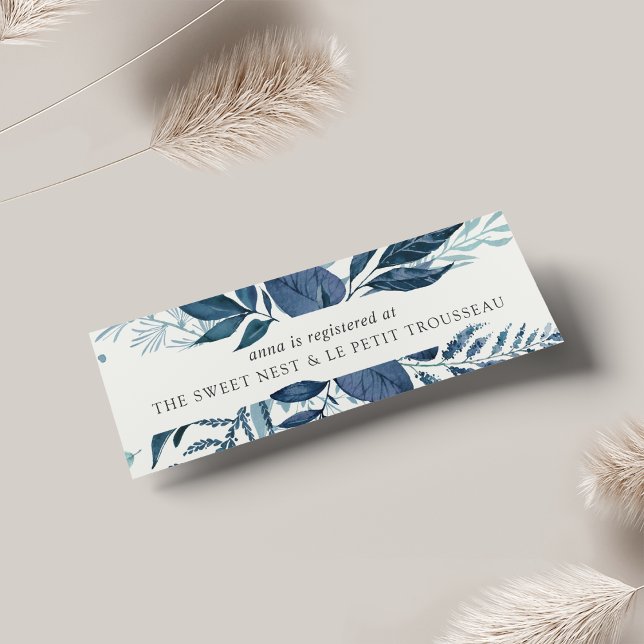 Wild Azure Bridal Registry Insert Cards | Mini (Creator Uploaded)