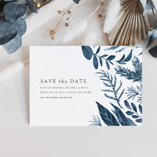Wild Azure Save the Date Card