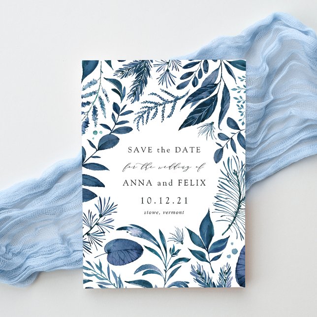 Wild Azure Save the Date Card (Creator Uploaded)