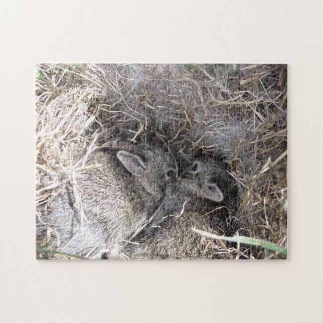 Wild Baby Bunnies Puzzle (Horizontal)