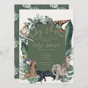 Wild Baby Shower Invitation