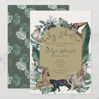 Wild Baby Shower Invitation